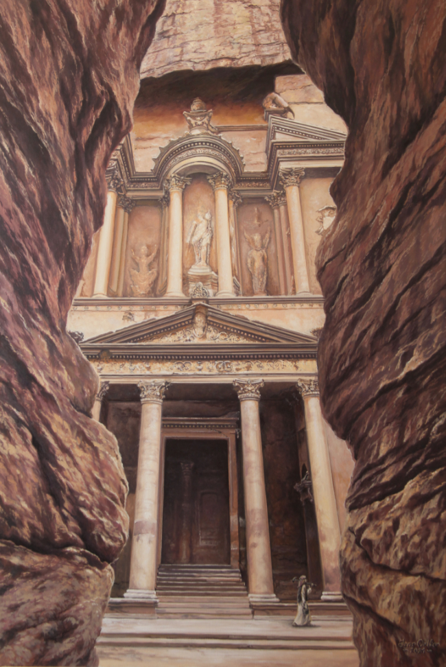 Ölgemälde "the mason" (2021) vom bildenen Künstler Jens Oelker